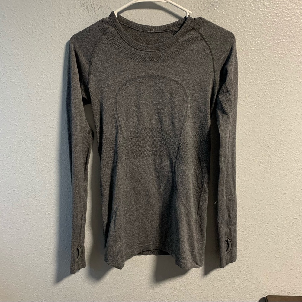 Gray Lululemon Swiftly Tech Long Sleeve